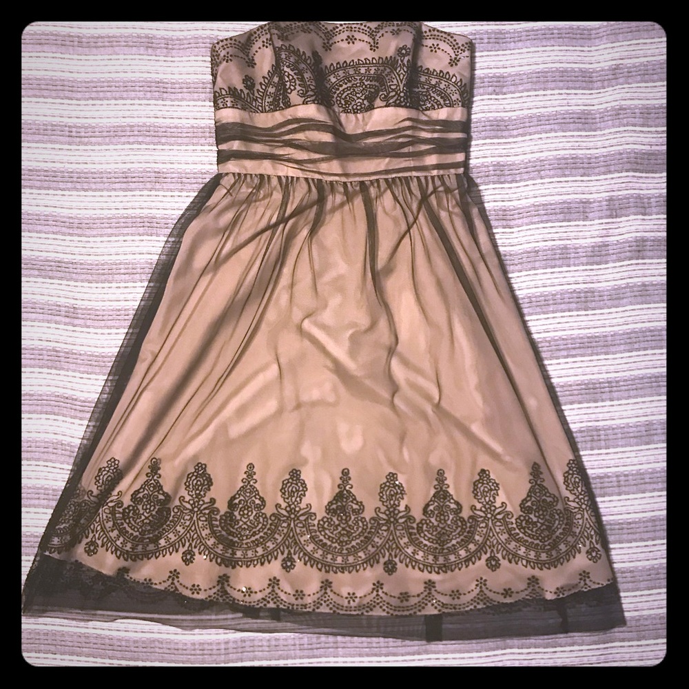 Strapless Beaded David’s Bridal Dress